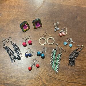 Elegant Multicolor Earring Bundle